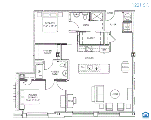 101 N. 5th Street Studio-2 Beds Apartment, Student, Downtown for Rent - Photo Gallery 24